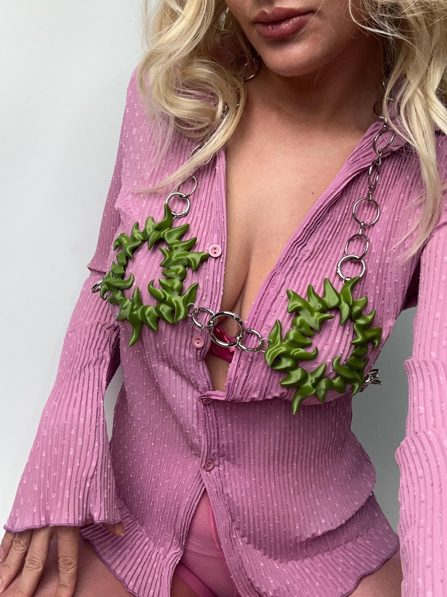 Dryad - Festival Bra, Colorful Transparent Rave Top, 3D Printed Bralette