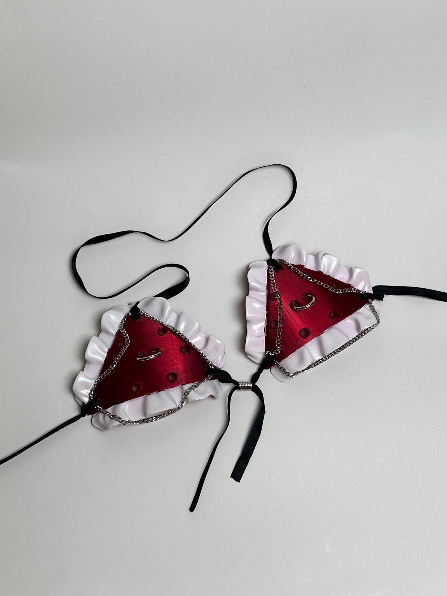 Wednesday Bra, Top for Goth Princess, 3D Printed Birthday Party Costume, The Devilโs Bra