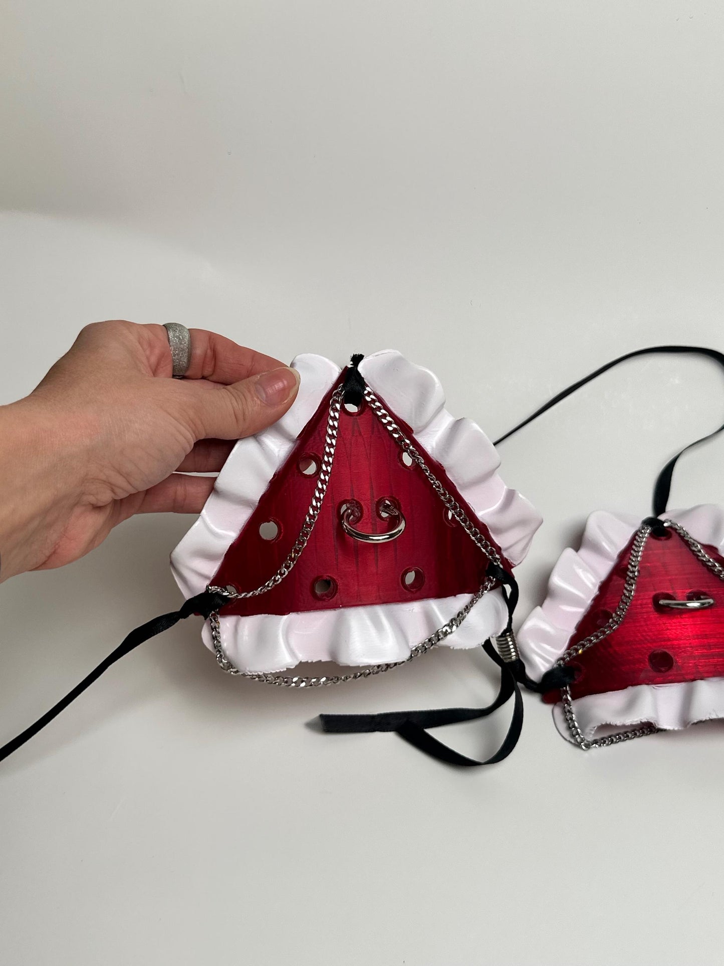 Wednesday Bra, Top for Goth Princess, 3D Printed Birthday Party Costume, The Devilโs Bra