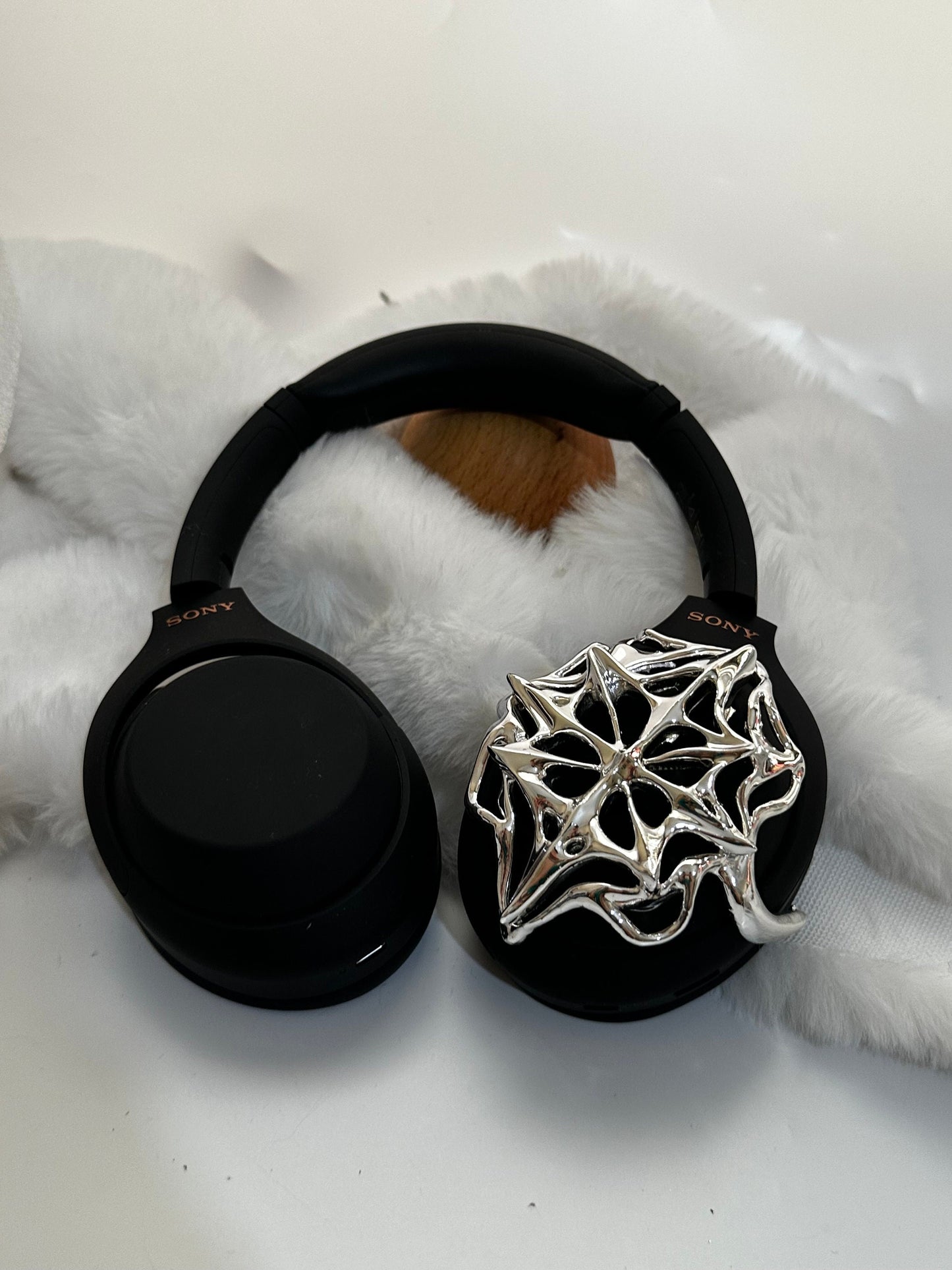 Sony WH-1000XM4 Sparkles Headphones Attachment / Sony xm4 Case Cover / 3D Print Chrome Gold Silver / Sony Case / Sonny Accessories