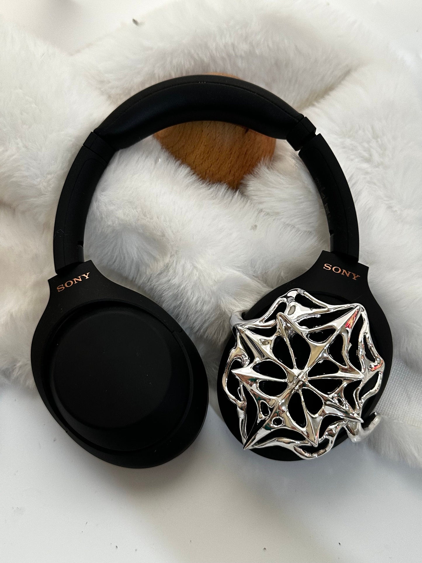 Sony WH-1000XM4 Sparkles Headphones Attachment / Sony xm4 Case Cover / 3D Print Chrome Gold Silver / Sony Case / Sonny Accessories
