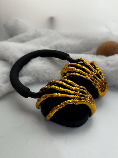 Sony WH-1000XM5 Skeleton Hand Earbuds Attachment / Sony xm5 Case / 3D Print Chrome Gold Silver/ Sony Case / Sonny Accessories / Skull