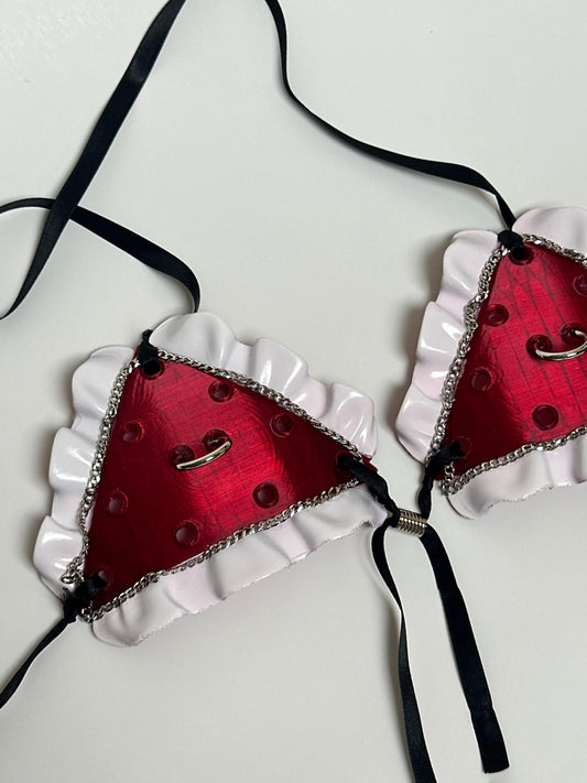 Wednesday Bra, Top for Goth Princess, 3D Printed Birthday Party Costume, The Devil’s Bra